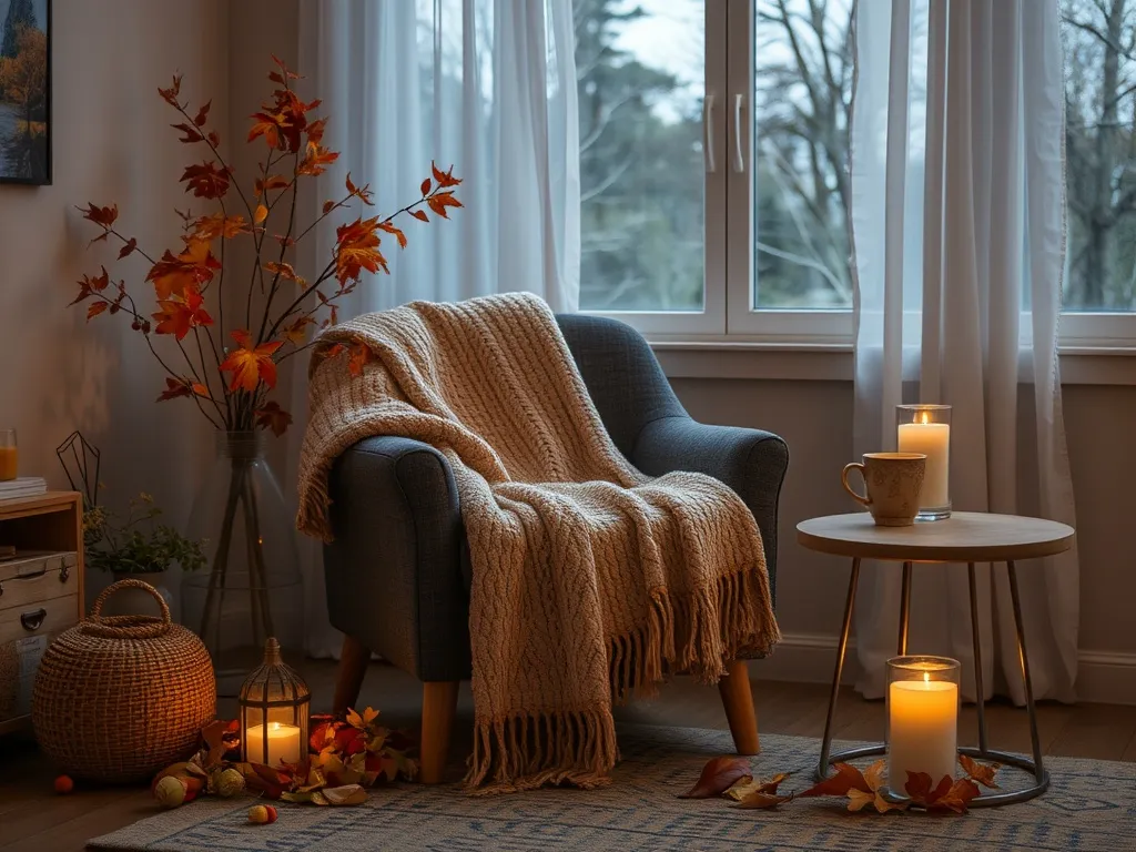 Autumn evening reading nook